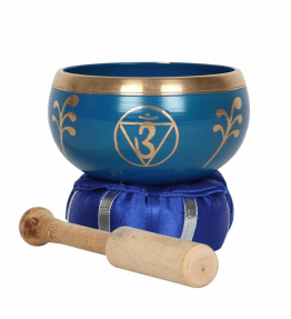 Tibetan Brass Singing Bowl - 6th Deep Blue Third Eye Chakra Ajna